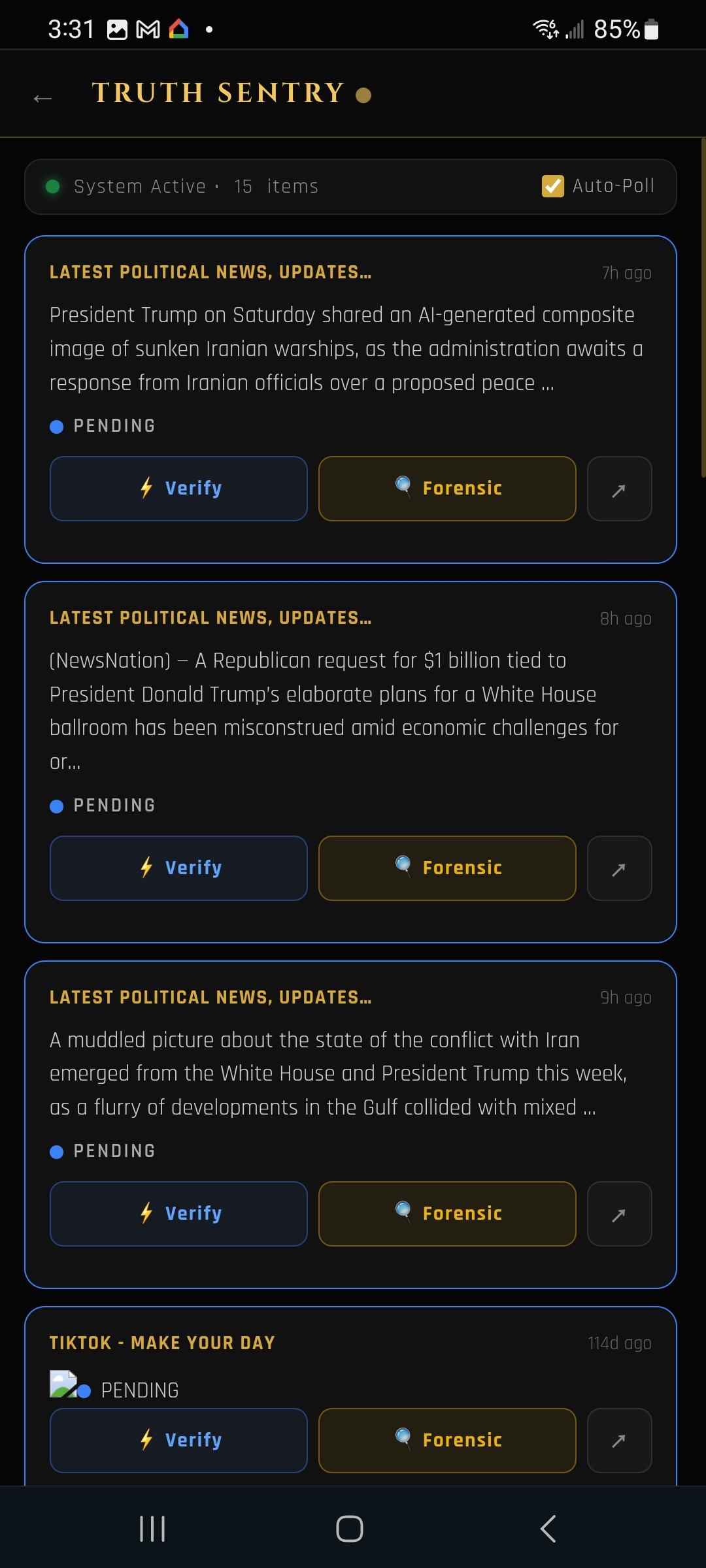 TruthSentry — verify the news